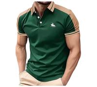 Men's Casual Henley Shirt Long Sleeve Slim Fit Plain Tops Basic Crew Neck Grandad T-Shirt Buttons Tee Tops Mens Night Shirt Mens Tops Casual Long Sleeve Rash Vest Men XXL A-Green