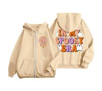 Men's Casual Hoodie, Halloween Pullover with Zip for Everyday Comfort and Style, Perfect for Spring, Autumn and Winter Season Man Hoodie, khaki, 3XL