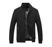 Men's Casual Jackets Lightweight Outdoor Windbreaker Full-Zip Thin Smart Comfortable Sportwear Jacket with Zip Pockets Outdoor Baseball Coats