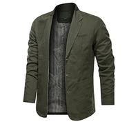 Men'S Casual Linen Blazer, Lightweight Summer Breathable Jacket, Single Breasted Loose Fit Suit Coat, Stylish Relaxed Blazer, Soft Linen Cotton Sports Jacket, Smart Casual Button Down Blazer