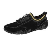 Men's Casual Loafers Slip On Boat Shoes Comfort Driving Walking Shoes Outdoor Work Office Lightweight Breathable Dress Sneakers Leather Low- Yop Lace Up Mocassins Beck Shoes Indoor Outdoor Black