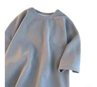 Men's Casual Loose Fit T-Shirt Solid Color Round Neck Short Sleeve Tee Breathable Stretchy Top for Daily Holiday Party Wear Plus Size L-5XL Blue White Black(L Gray)