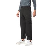 Mens Casual Pants Hiking Warm Windproof Sweatpants Solid Color Large Pocket with Elastic Waist and Water Sports Work Comfortable Breathable Slim (Black, L)