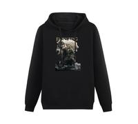 Men's Casual Shirt Majestic Elden Lion Ring Mens Hoody Souls Men's Gaming Shirt Black XL