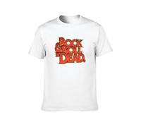 Men's Casual Shirt The Hellacopters Rock Roll is Dead Electronica Short Sleeves White