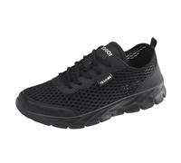 Mens Casual Shoes 2025 Air Mesh Slip On Walking Shoe Jogging Sportschuhe Quick Dry Breathable Trainers Non-Slip Unisex Wide Barefoot A Must-Have for Fashionistas Black