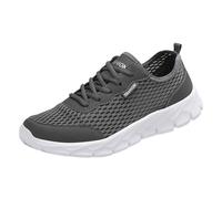 Mens Casual Shoes 2025 Air Mesh Slip On Walking Shoe Jogging Sportschuhe Water Trail Running Rebound Core Low Top Driving Yoga Dark Gray