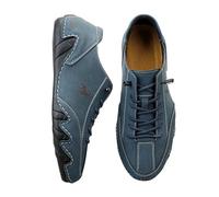 Men's Casual Shoes, Casual Riding Boots for Men, Comfortable, Stylish Motorcycle Boots with Extra Grip, blue, 13.5 UK