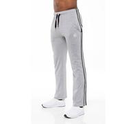 Mens Casual Striped Pyjama Lounge Pants | ENZO Designer Menswear - Grey / M
