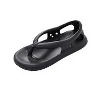 Mens Casual Thong Sandals Lightweight Foam Flip Flops Summer Beach Shoes Open Toe Sliders Everyday Leisure Holiday Footwear Black