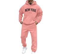 Mens Casual Tracksuit Full Set, 2 Piece Hoodies with Sweatpants Sets, Track Jackets and Joggers Bottom 2 Piece Outfit, Sport Running Jogging Athletic Sweat Suit