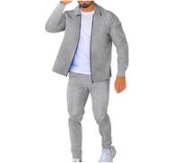 Men's Casual Tracksuit Set 2 Piece Full Zip Jacket Drawstring Mens Joggers Outfit Sale Clearance Waffle Mens Activewear Yoga Pants Top & Bottom Comforty Breathable Casual Athletic Sets