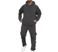 Men's Casual Tracksuits Long Sleeve Jogging Suits Sweatsuit Sets Track Jackets and Pants 2 Piece Outfit Sport Lounge Wear Matching Sherpa Hoodie and Sweatpants Xmas (Men's Tracksuits Set,L)