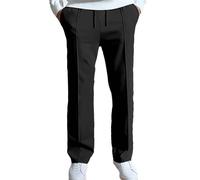 Men's Casual Trousers, Wide Leg Chino Trousers, Loose Fit Jogging Bottoms, Plain Simple Business Suit Trousers, Casual Fitness Sports Trousers, Regular Fit, Breathable Outdoor Trousers, O Black, 3XL