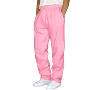 Men's Casual Trousers with Elastic Band, Lightweight, Baggy Jogging Bottoms, Men's Training Trousers, Loose Sports Trousers, Lightweight Trekking Trousers, Wide Legs, Slip-On Trousers, Pockets