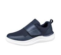 Mens Casual Walking Shoes for Everyday Comfort and Arch Support with Wide Fit and Cushioned Sole for Senior Gentlemen Non Slip Orthopedic Footwear Perfect for Daily Use and Travel n12 Dark Blue