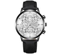 Mens Casual Watch Fashion Date Concept Quartz Watch with Comfortable Fit Leather Wrist Strap, c