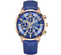 Mens Casual Watch Fashion Date Concept Quartz Watch with Comfortable Fit Leather Wrist Strap, Z1