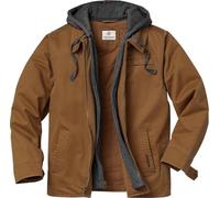 Mens Casual Waxed Cotton Water Resistant Jacket, Barley, X-Large