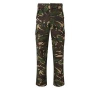 Men's Casual Wear Camouflage Trousers Multiple Pockets (Woodland green-31L, 42)