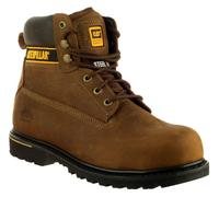 Caterpillar Mens Holton Work Boots, Brown, 9 UK