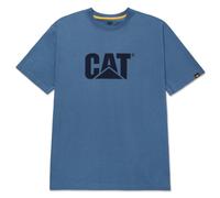 Mens CAT Work T-Shirt Caterpillar Trademark Logo Durable Short Sleeve Shirts