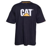 Mens CAT Work T-Shirt Caterpillar Trademark Logo Durable Short Sleeve Shirts