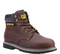 Mens Caterpillar PowerPlant SB Safety Steel Toe-Mid Work Boots CAT Si 6-13