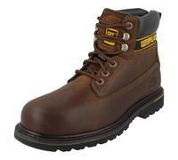 Mens Caterpillar Steel Toe 6" Wide Leather Lace Up Boots 'Holton P708025'