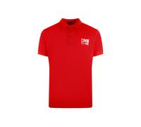 Men's Cavalli Class Bold Logo Red Polo Shirt - Size: 40/Regular