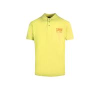 Men's Cavalli Class Bold Logo Yellow Polo Shirt - Size: 42/Regular