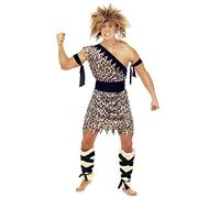 Mens Caveman Costume Small UK 38/40" for Prehistoric Caveman Fancy Dress