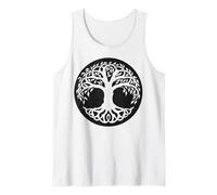 Mens Celtic Tree of Life Symbol with Knotwork Design Tank Top