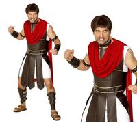 Mens Centurion Costume Adults Roman Gladiator Fancy Dress Spartan Warrior New