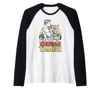 Mens Certified Cougar Tamer Funny Cougar Hunter Adult Humor Retro Raglan Baseball Tee