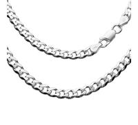 Mens Chain Sterling Silver 925 With 50 Cm Length And Lobster Clasp Closure