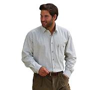 Mens Champion Ayr Comfort Generous Fit 100% Cotton Checked Shirt (Wine) L