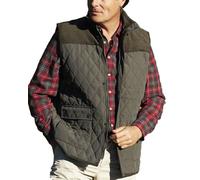 Men's Champion Country Estate Arundel Fleece Lined Bodywarmer Gilet Outerwear (M, Olive Green)