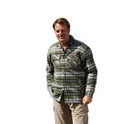 Mens Champion Pennine Fleece Lined Padded Lumberjack Winter Shirt Olive X-Large