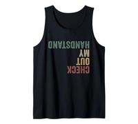 Mens Check Out My Handstand Funny Gymnastics Tank Top