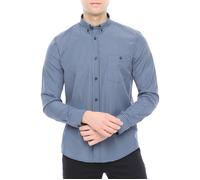 Mens Check Shirt Xact Gingham Long Sleeve Button Down Collar Casual, Regular Fit