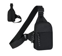 Mens Chest Bag Adjustable Strap Multi-Pocket