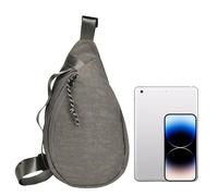 Men's Chest Bag - Multiprocario Bag 18x9x33cm, Adjustable Strap Design | Running Belt, Phone Holder Pocket Commuting Ideal Urban Travel Casual, grey, Consulte la descripción, See description