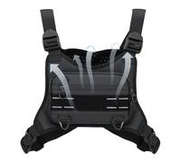 Men's Chest Bag, Sports Running Chest Bag, Waterproof Adjustable Phone Holder Pouch for Men Women Runners Hiking Jogging Cycling Travel Outdoor Training, Black, Se référer à la description