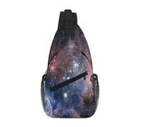 Men'S Chest Bag, Universe Milky Way Galaxy, Lightweight Durable Sling Backpack For Daily Commute, Travel, Work & School, Crossbody Messenger Bag, Adjustable Strap Unisex Chest Pack For Gym, Hiking
