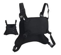 Men's Chest Pack, Portable Waterproof Vest, Lightweight Running Storage Pack, Outdoor Fitness Accessory, Practical Solution for Phone Stand, Ideal P, Envelope, black, Consulte la descripción, See