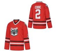 Men's Chicago Shitters Cousin Eddie 2 Christmas Vacation Style Hockey Jersey Red, Red, Large