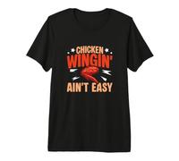 Mens Chicken Wingin' Ain't Easy Buffalo Wing A Chicken Wing Lover Premium T-Shirt