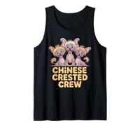 Mens Chinese Crested Boy Hairless Breed Powderpuff Dog Tank Top