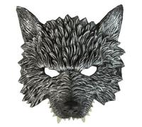 Mens Chinless Wolf Mask Halloween Werewolf Fancy Dress Horror Costume Accessory